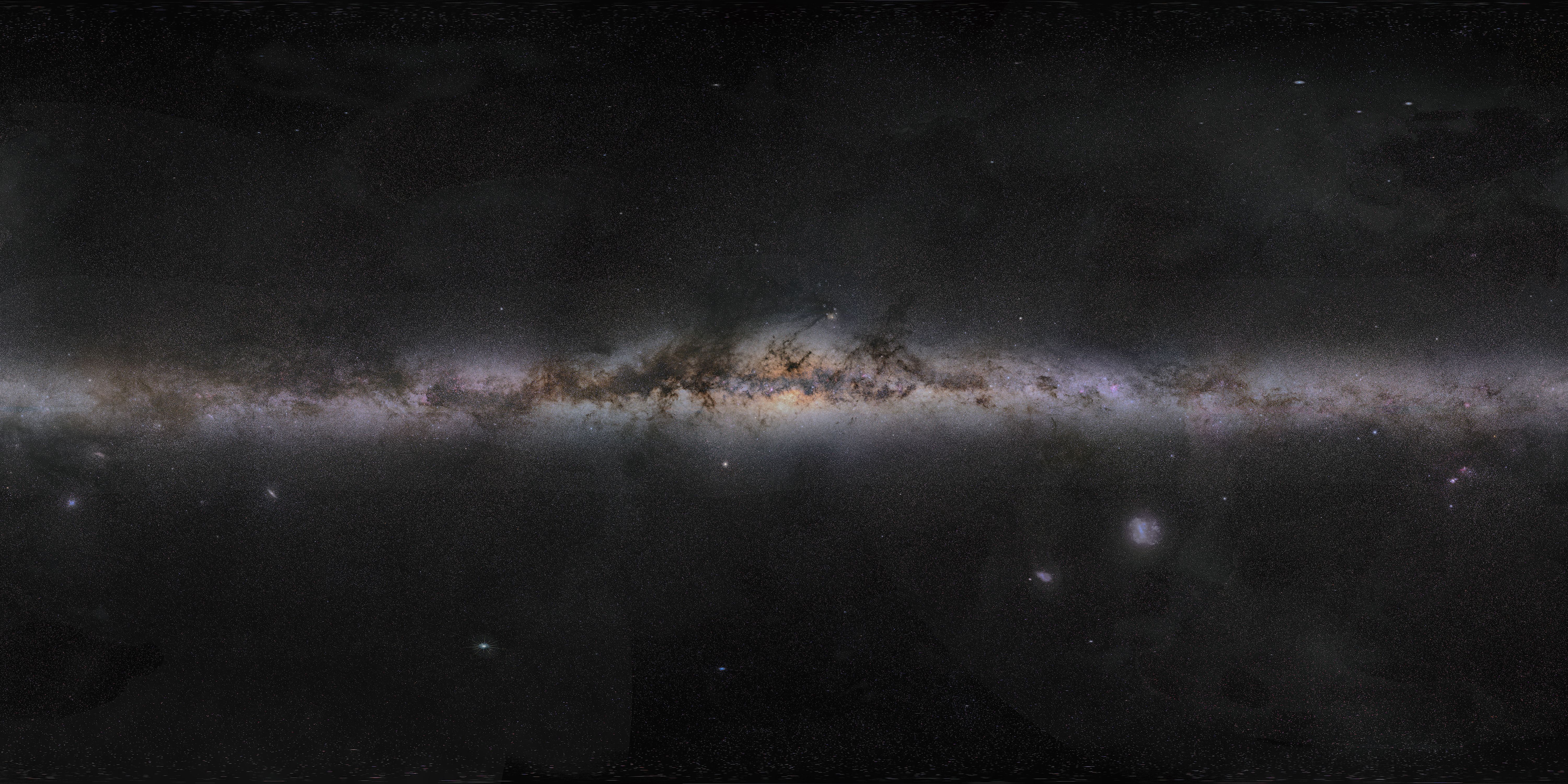 Uma imagem da nossa galáxia via láctea.